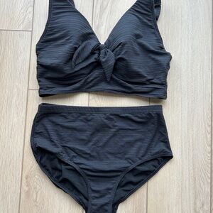 Artesands Black High-Waisted Bikini Set
